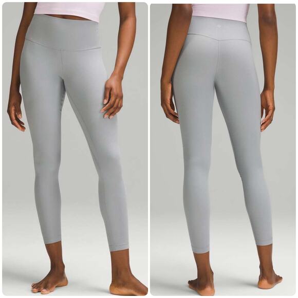 Lululemon Leggings Align Ribbed High-Rise Pant 28" Rhino Gray Size 0 - Picture 1 of 5